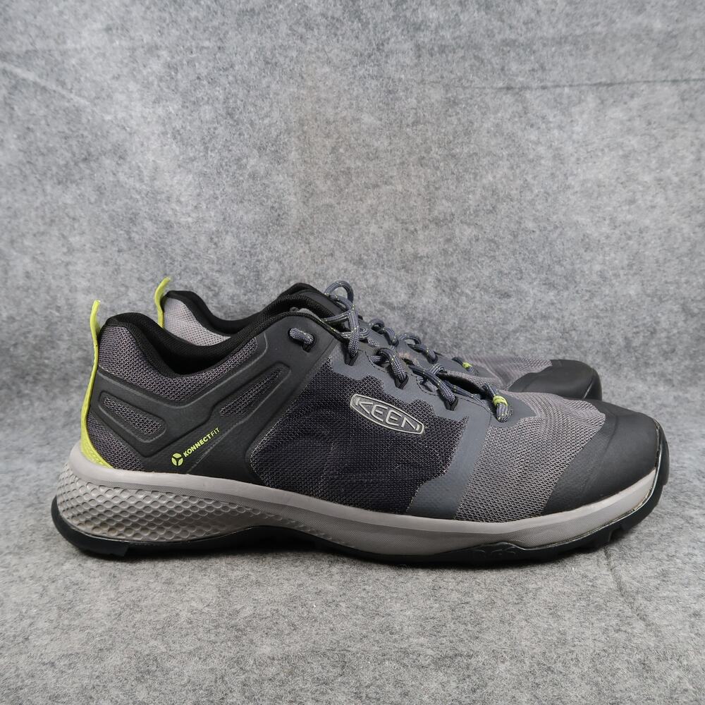 Keen Shoes Mens 14 Hiking Explore Vent Low Lace Up Athletic Outdoor Sport Grey
